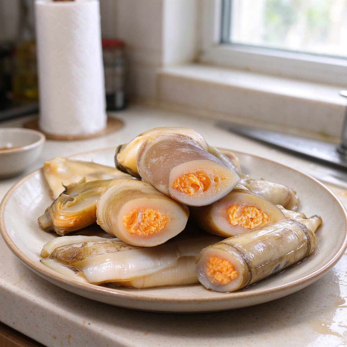 Fresh Razor Clams In Shell