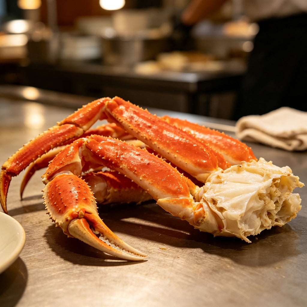 Cooked King Crab Legs And Claws