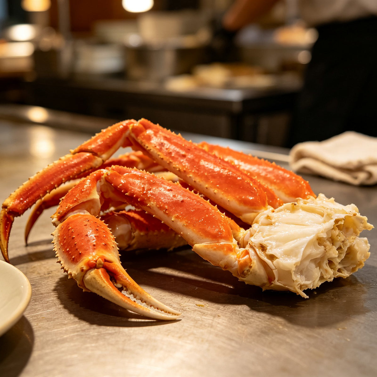 Cooked King Crab Legs And Claws