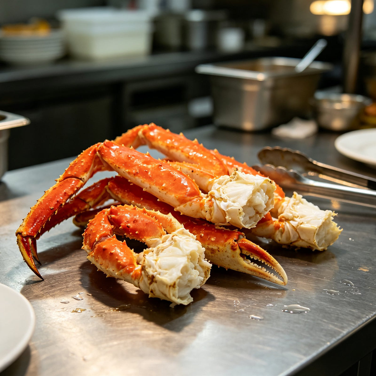 Cooked King Crab Legs And Claws