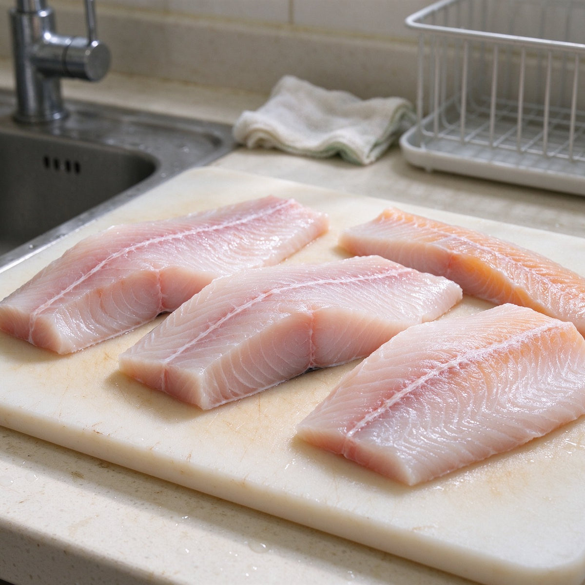 Fresh Sea Bream Fillets Skin On